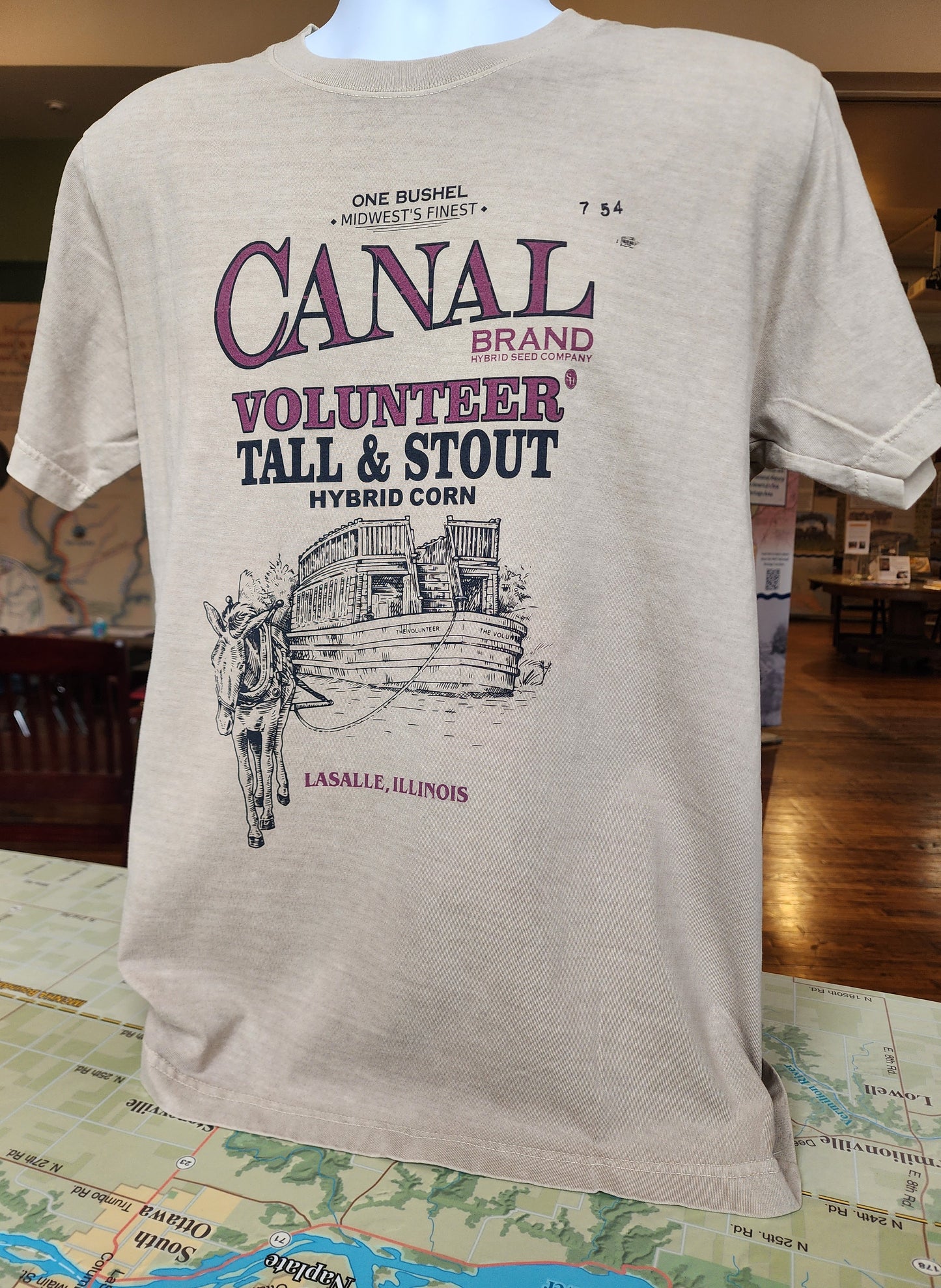 Canal Hybrid Seed Company LaSalle, IL Tall & Stout Brand tee, Bella+Canvas Heavy Tee SM-3X