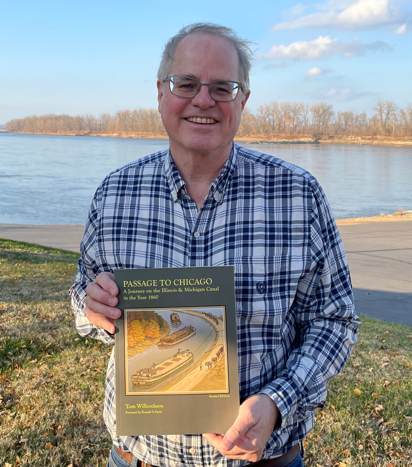 I&M Canal "Passage to Chicago" book by author Tom Willcockson, signed by author