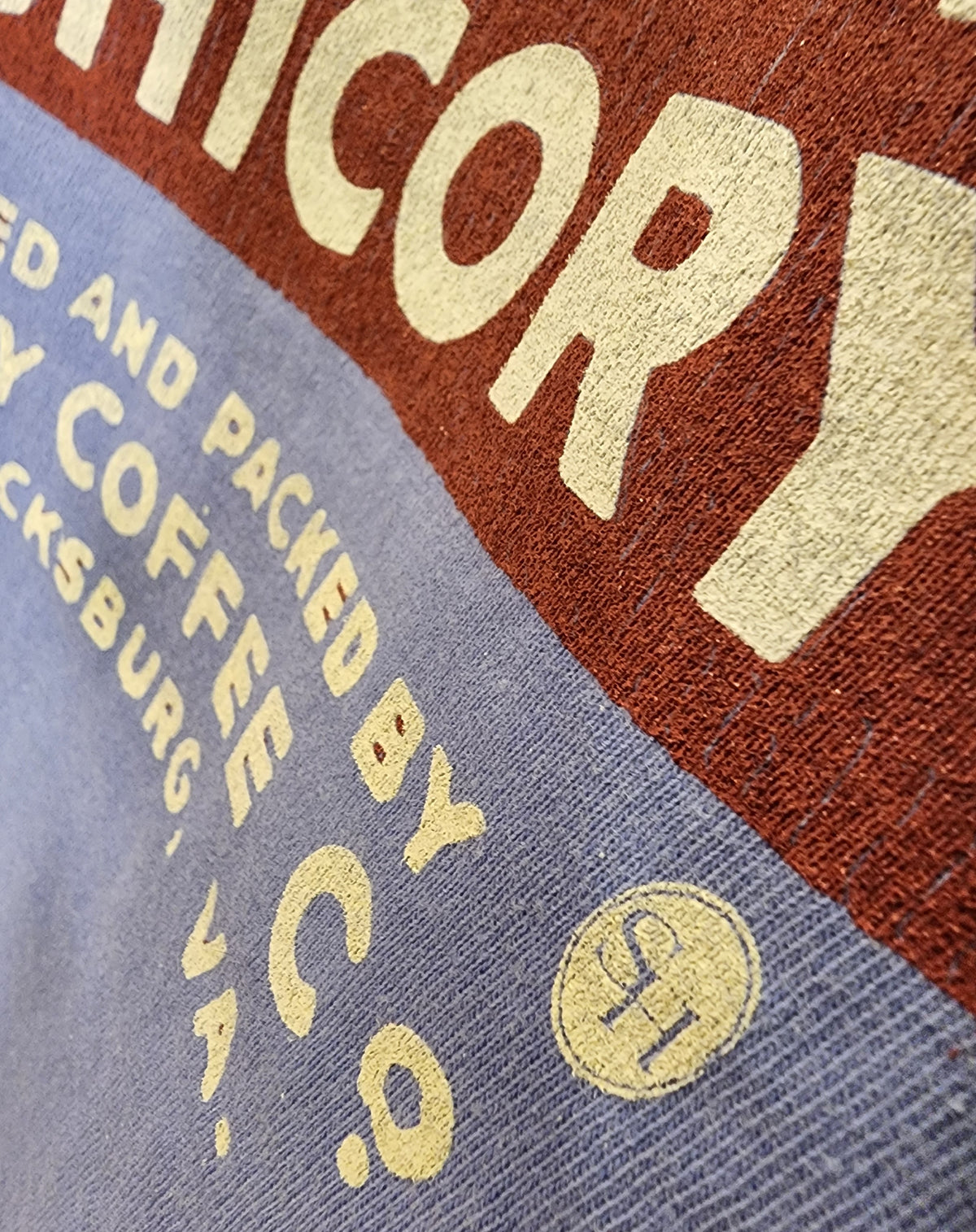 Vintage Coffee Label tee; "Rising Sun Tavern" Comfort Colors tee; Denim Blue