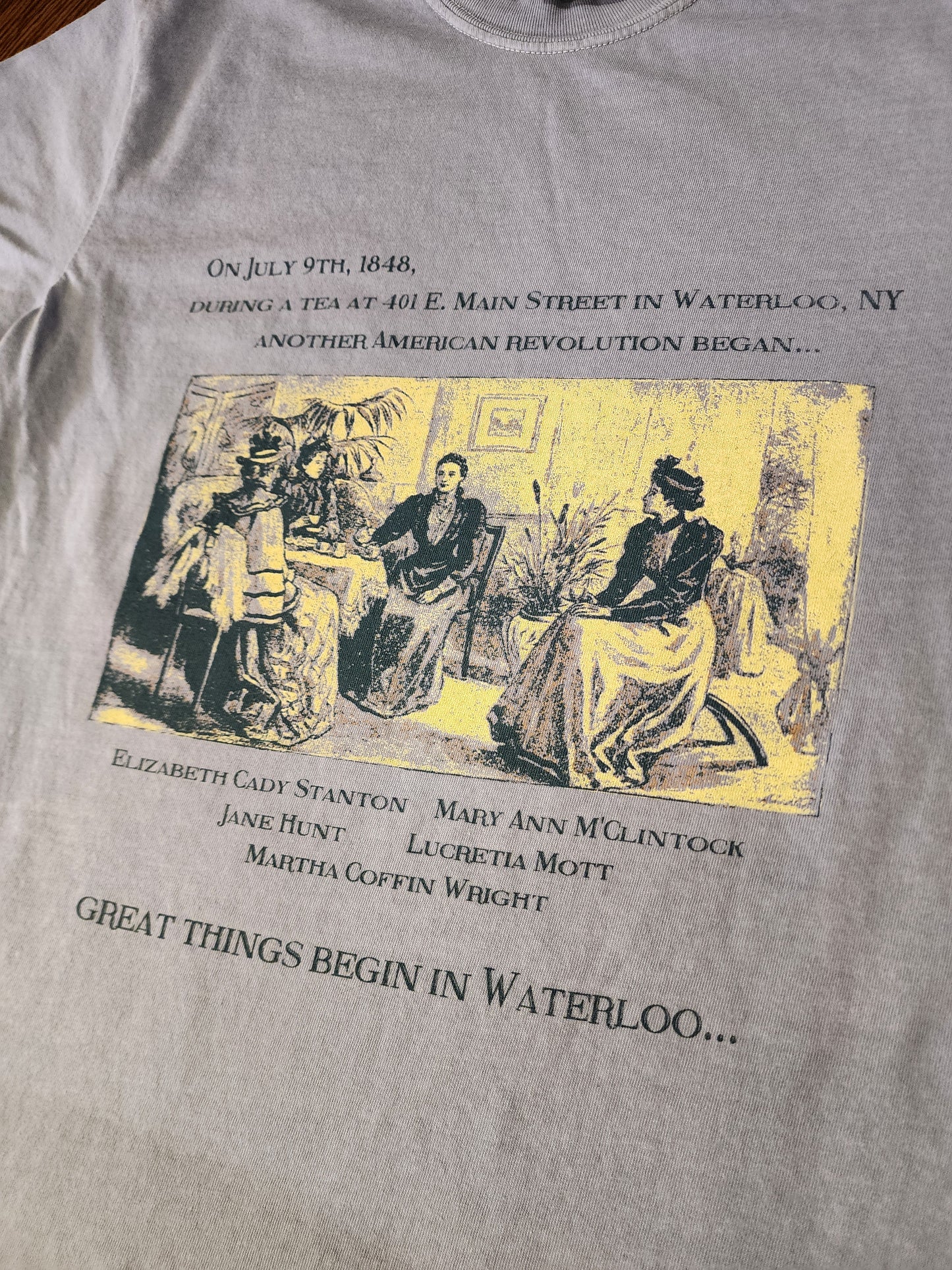 Womens' Suffrage Tea Party Revolution Custom Colors tee Denim