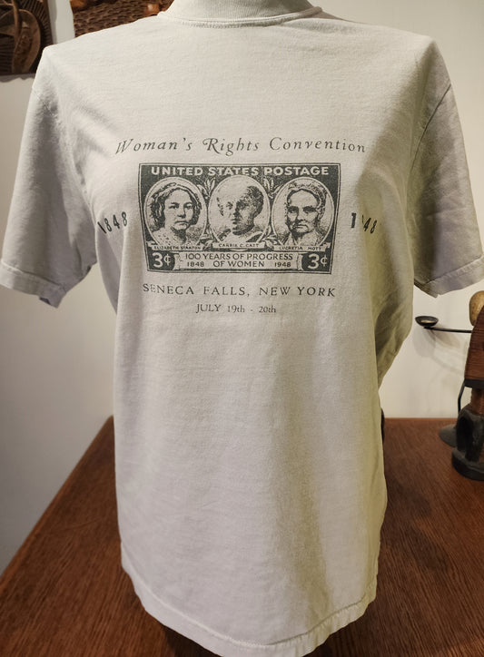Womens' Suffrage Postcard Woman's Rights Convention Seneca Falls, NY design, Comfort Colors tee, Bay