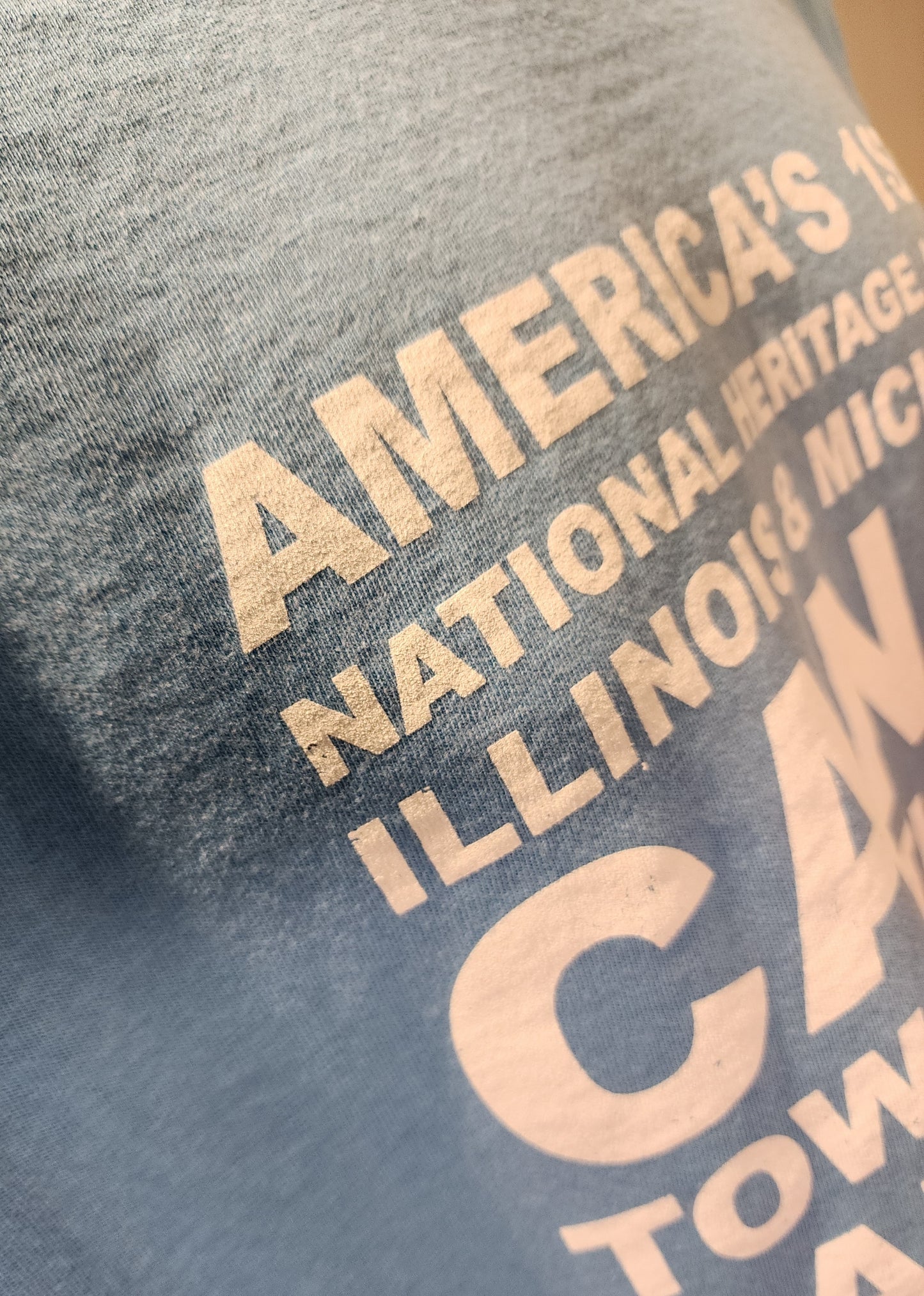 I&M Canal Visitor Center Lock 16 Comfort Colors tee, Saphire